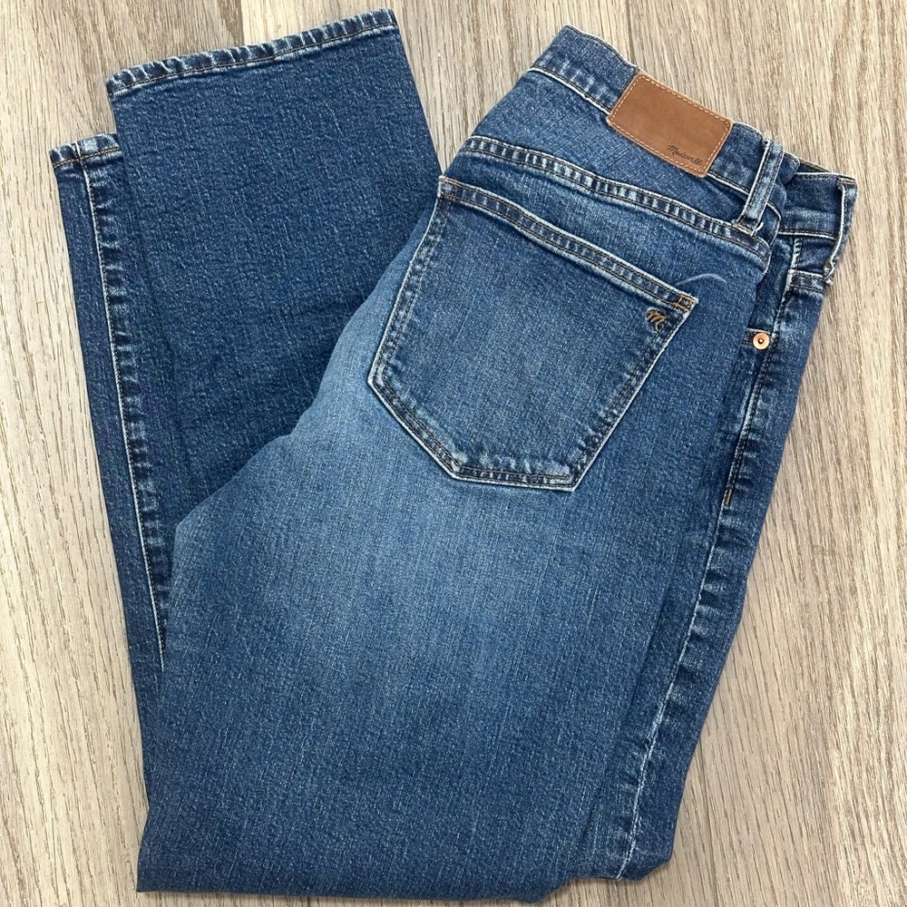 Madewell Blue Straight Leg Jeans Classic Style